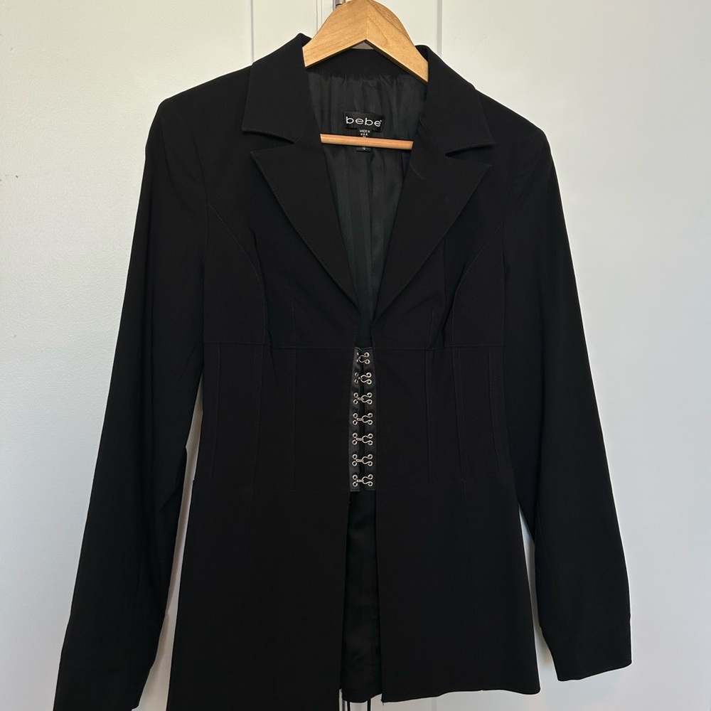 Bebe Women's Corset Blazer Jacket